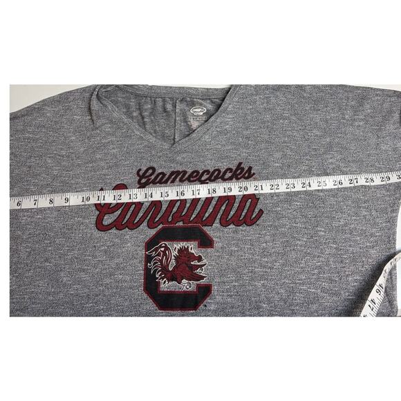 South Carolina Gamecocks Concepts Sports V Neck Women's Size XL T Shirt Gray - Picture 4 of 5